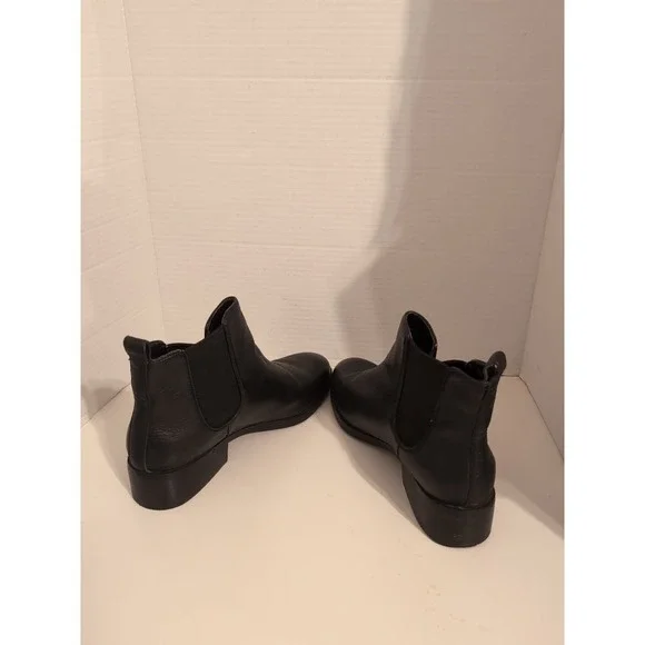 Cole Haan Landsman Chelsea Ankle Boot Black Leather Pull On Womens Size 9.5 - Picture 7 of 10